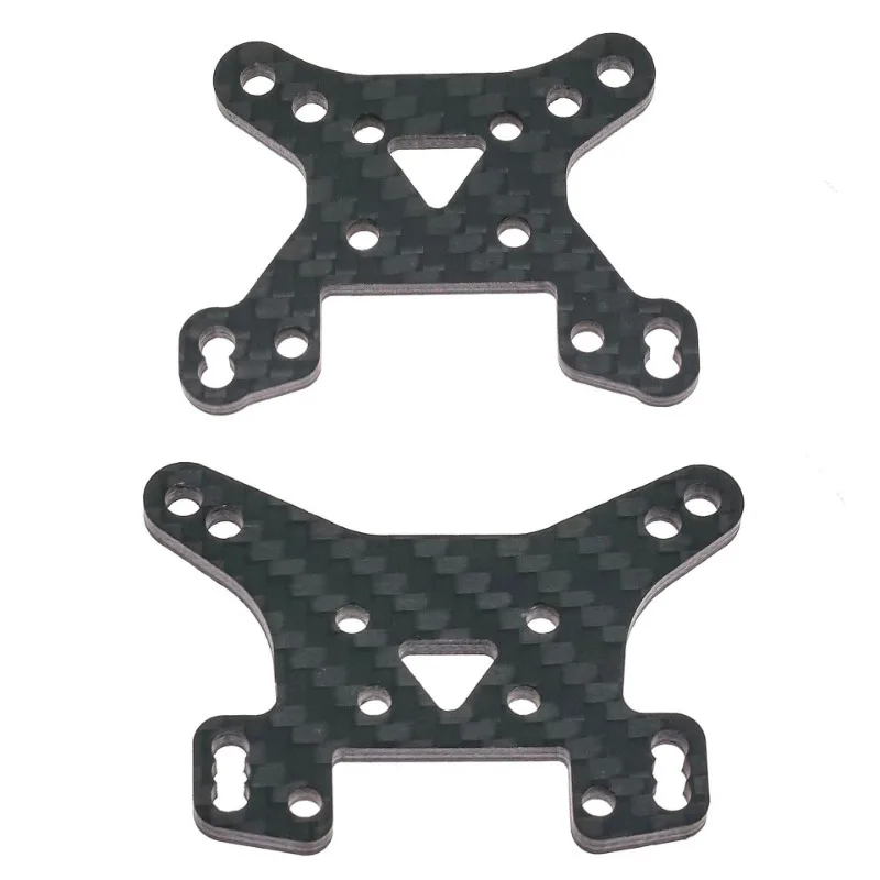 

For LEILALUO AM-X12 Carbon Fiber Front Rear Shock Tower Plate 1/12 RC Car Upgrade Parts Accessories