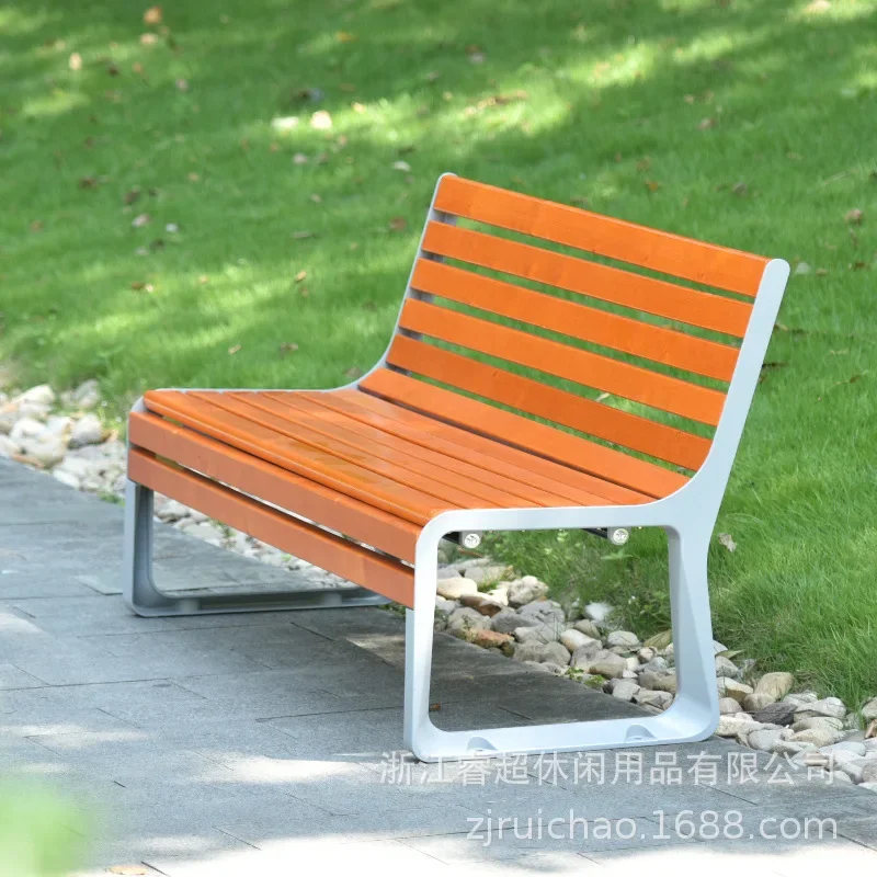 Park chairs, outdoor benches, courtyard leisure chairs, outdoor backrest benches, outdoor square iron art rest chairs