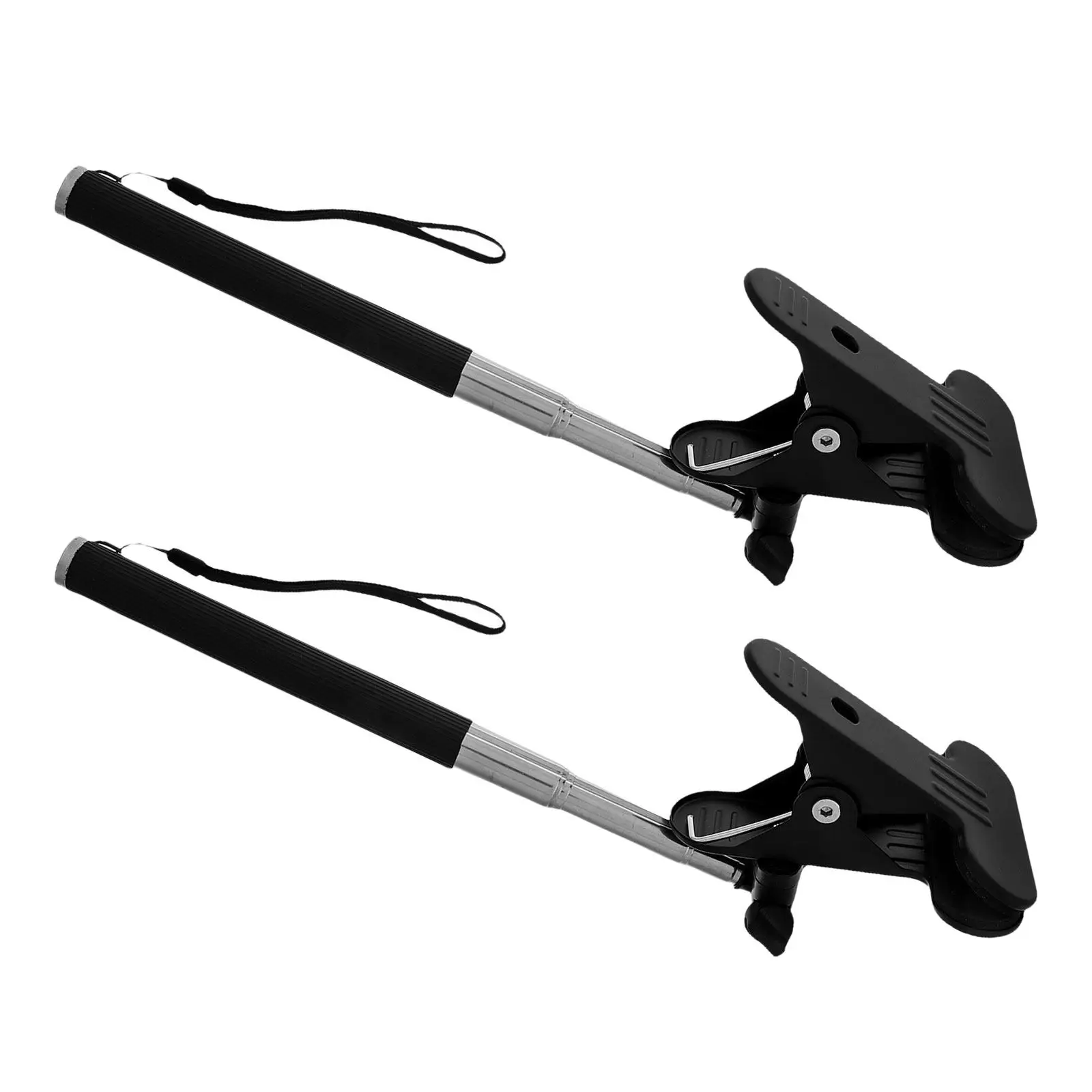 2Pcs Stainless Steel Adjustable Sign Holder Lightweight Ergonomic Design for Parade Sports Events Airport Pickup