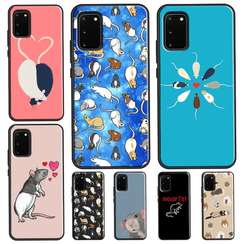 Mouse Rat For Samsung Galaxy S21 S22 Ultra S20 FE Note 20 Ultra S8 S9 S10 Note 10 Plus Phone Case