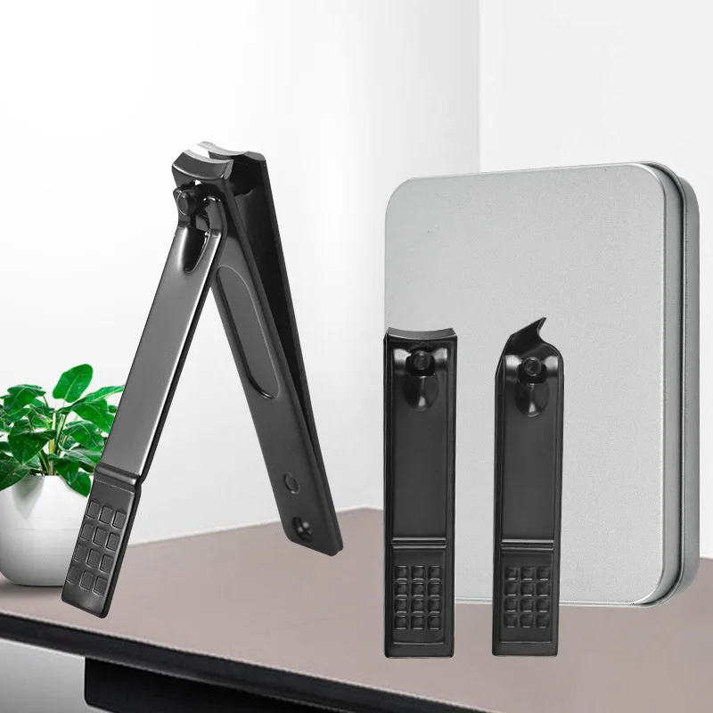 In-stock Wholesale Black Nail Clippers3Set Manicure and Nail Art Tools Nail Clipper Single Pack