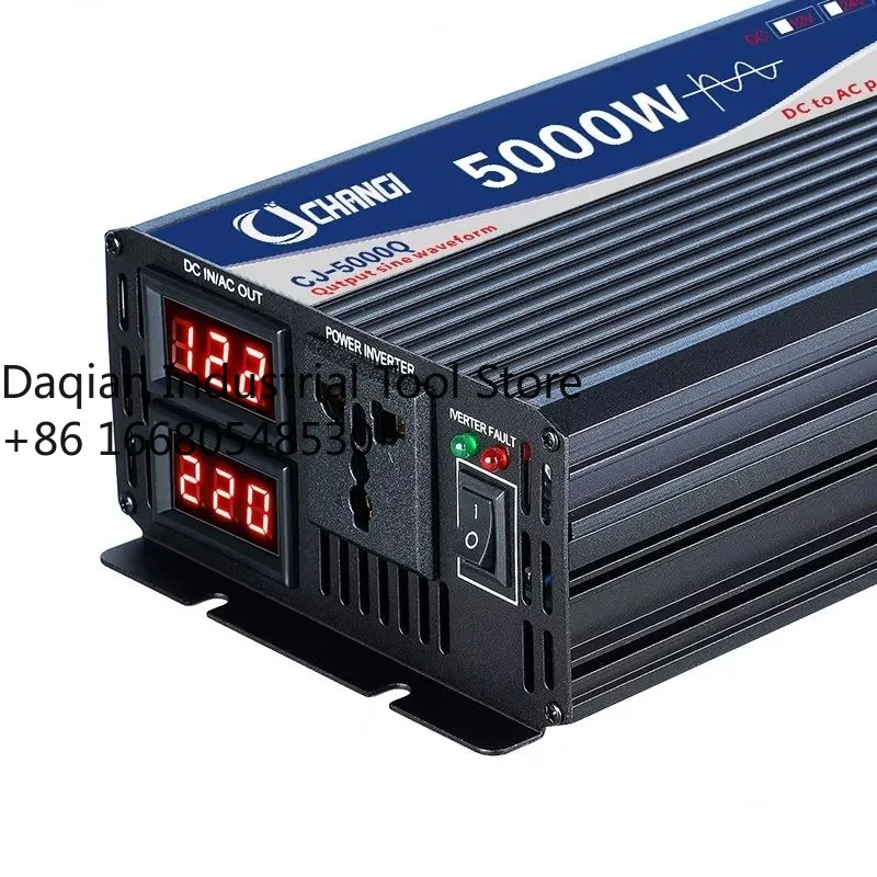 

3JICHANGI 5000W Pure Sine Wave Power Inverter Single Phase 220V/50Hz 110V/60Hz Inverters 30A Output Current Customizable