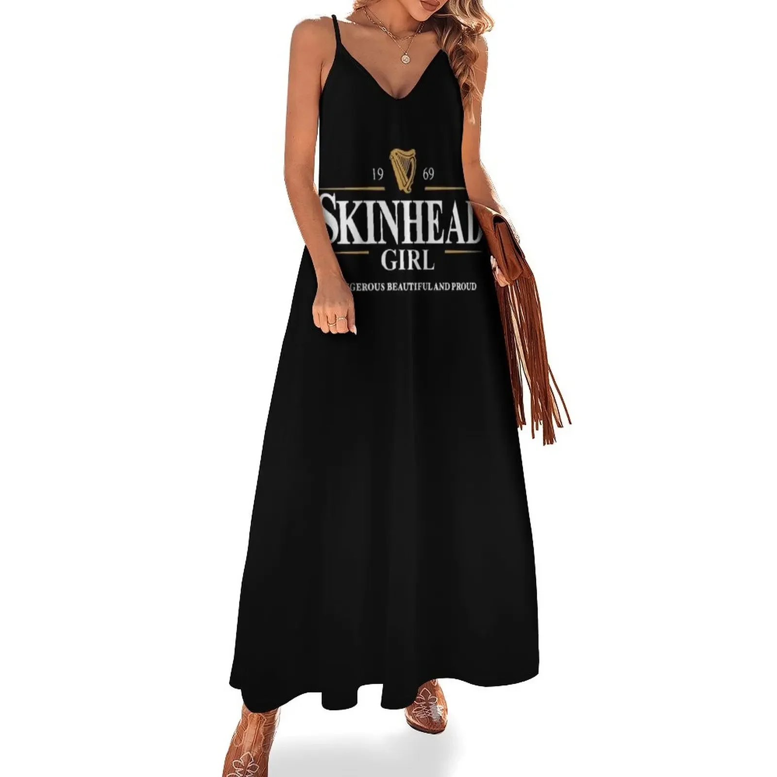 

Skinhead Girl : Dangerous Beautiful and Proud Sleeveless Dress women's evening dresses fairy dress
