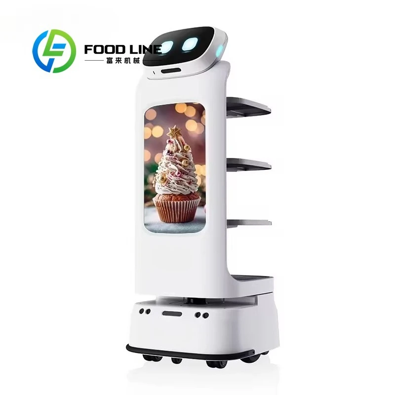 مخصص ذكي المحمول روبوت مطعم فندق خدمة التوصيل النادل روبوت