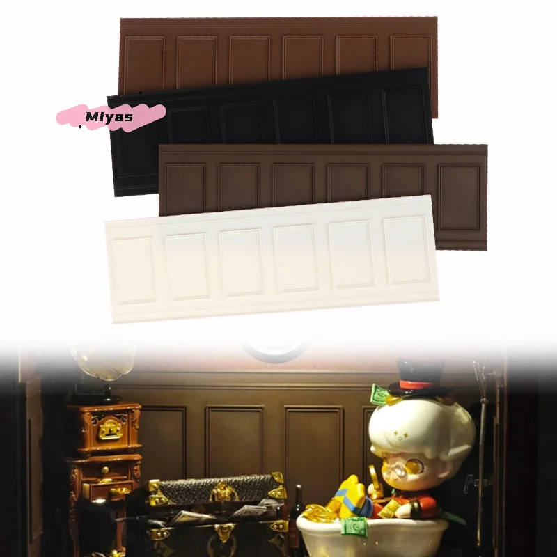 1/12 DIY 미니 벽 패널 창문 패널 인형집 장식 액세서리 - 수집용 홈 데코