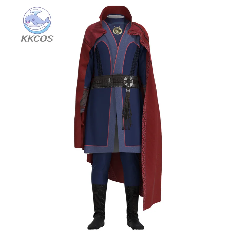 

Adult Kids Strange Cosplay Doctor Fantasia Costume Disguise for Men Children Jumpsuit Cloak Uniform Halloween Carnival Suit KK