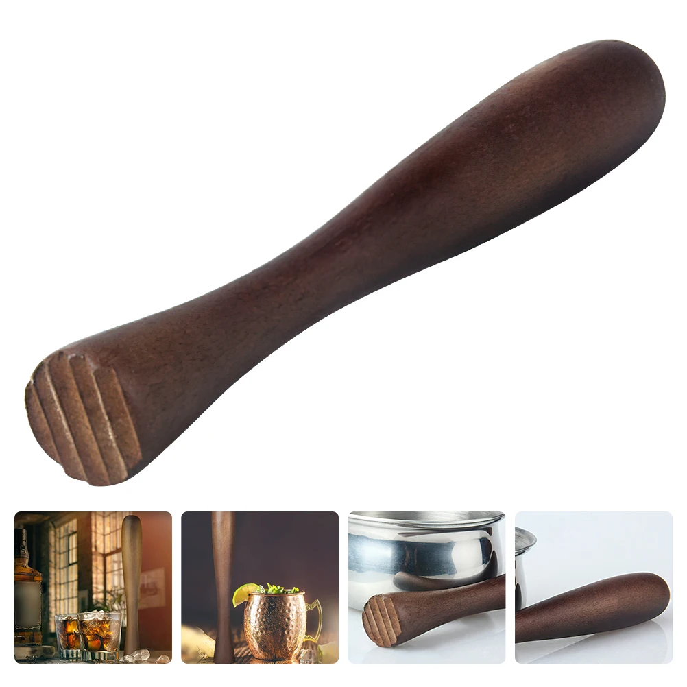 

Wooden Cocktail Drink Muddler For Crushing Bar Tool Pestle Grinding Stirring Stick Bartender Muddler Hammer Lemon