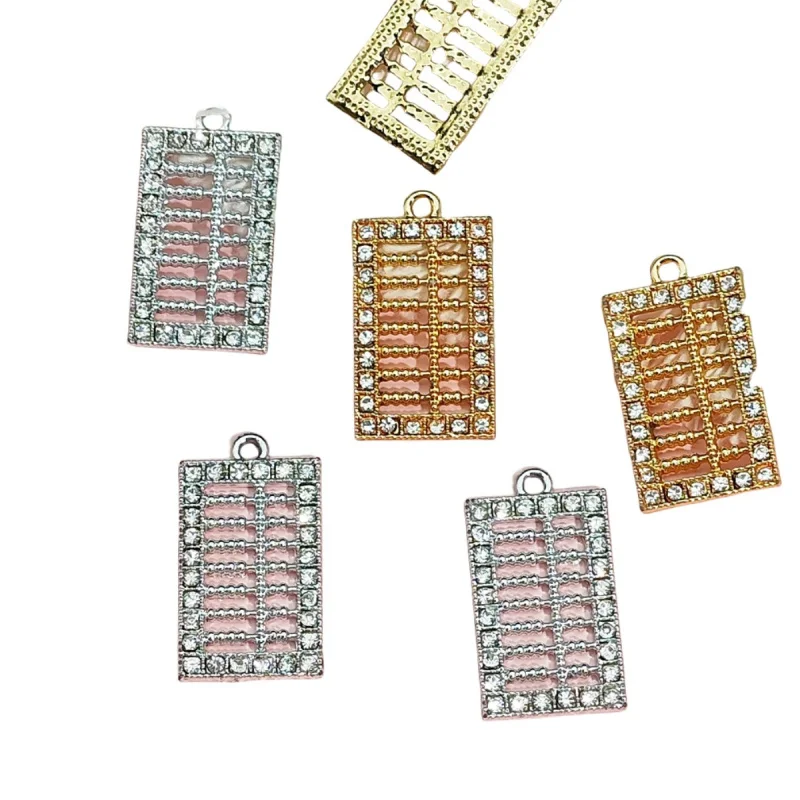 20PCS SET Heshajin New Style Color-Retaining Abacus Pendant Handmade diy Necklace Bracelet Water Material Jewelry