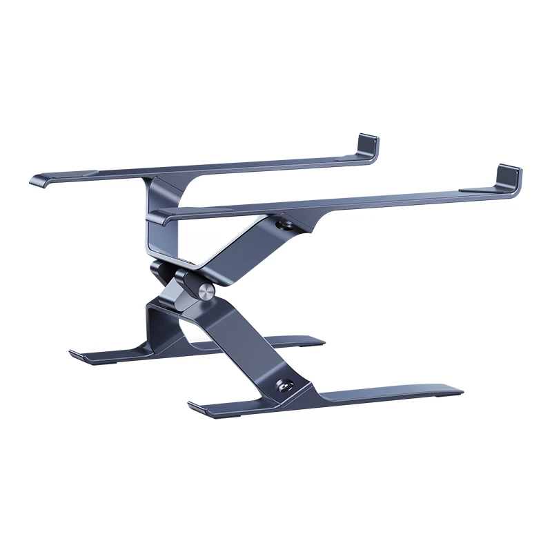 

Adjustable folding laptop desktop stand with ergonomic portable elevator design