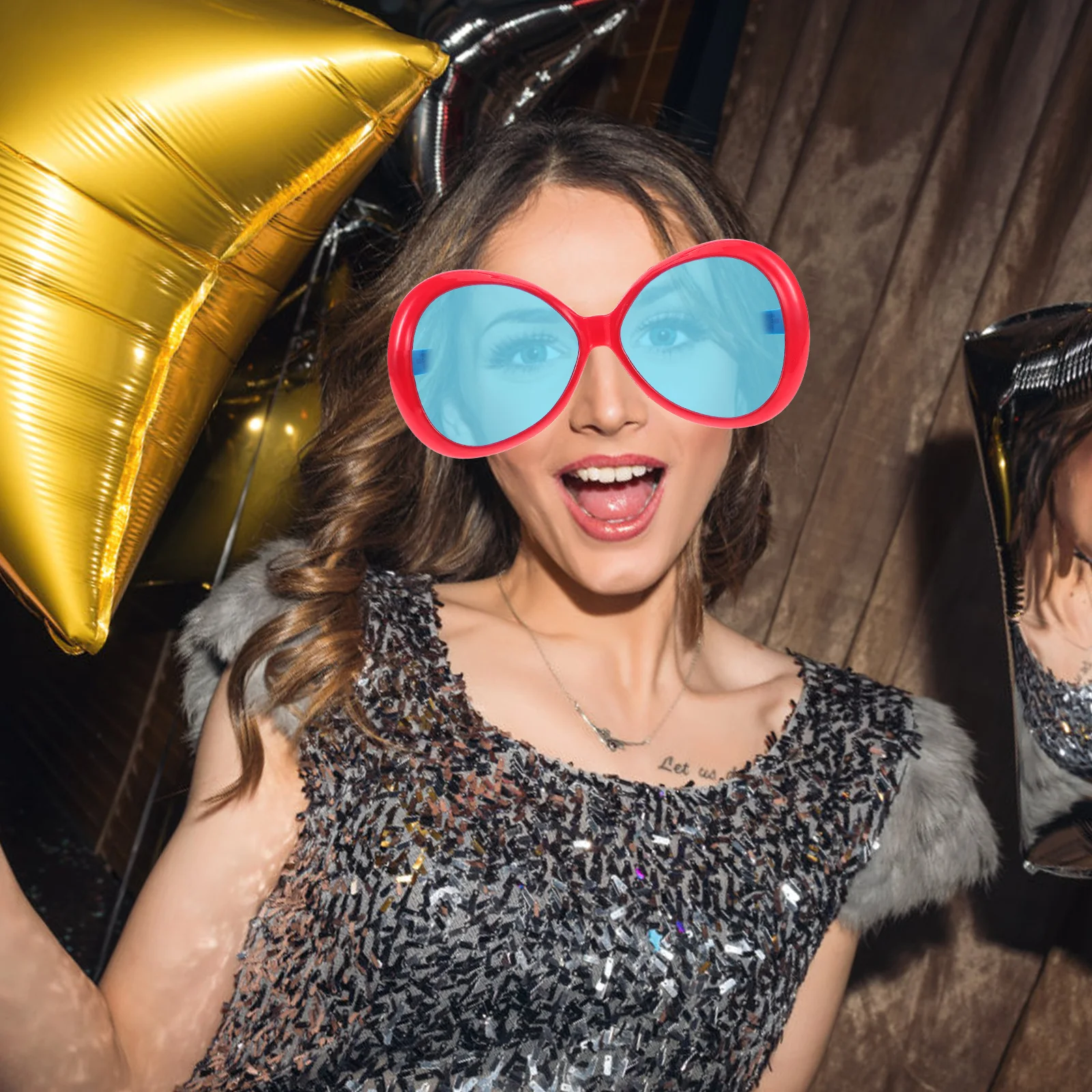 10 بوصة المتضخم مضحك النظارات هاواي حزب نظارات الصيف الشاطئ صور بوث الدعائم الجدة عيد ميلاد مهرجان الملحقات #4