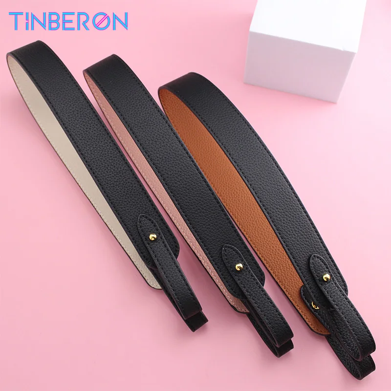 

TINBERON Leather Bag Straps Replacement Women's Handbag Handle DIY Bag Accessories Purse Belts Luxury Design Shoulder Bag Strap