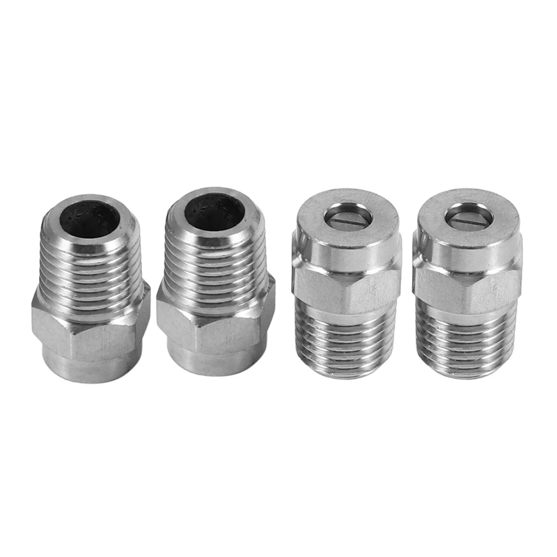 4 Pcs Pressure Washer Surface Cleaner Nozzle Replacement Thread Type Spray Nozzle To Water Broom And Undercarriage Cleaner,40 De