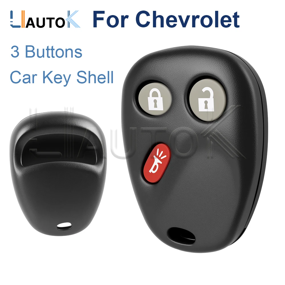 

Smart Key Shell Case For Chevrolet Suburban Silverado Tahoe For GMC 2003-2006 3 Buttons FCCID LHJ011 Replacement Remote Key Fob