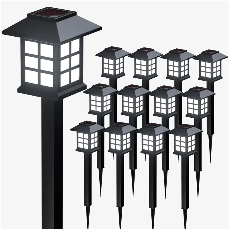 1/2/4/6/8/10pcs Led Solar Lights Outdoor Pathway Solar Lamp IP65 Waterproof  for Garden Walkway Patio Yard Driveway Landscape