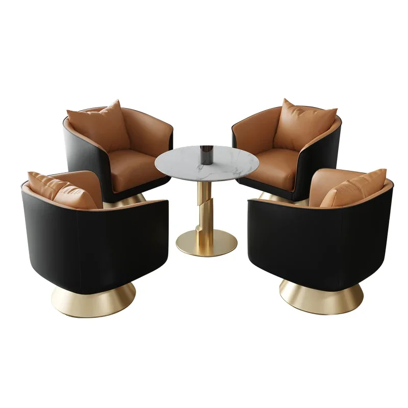 

YY Combination High-End Coffee Shop Coffee Table Lazy Rotating Leisure Sofa