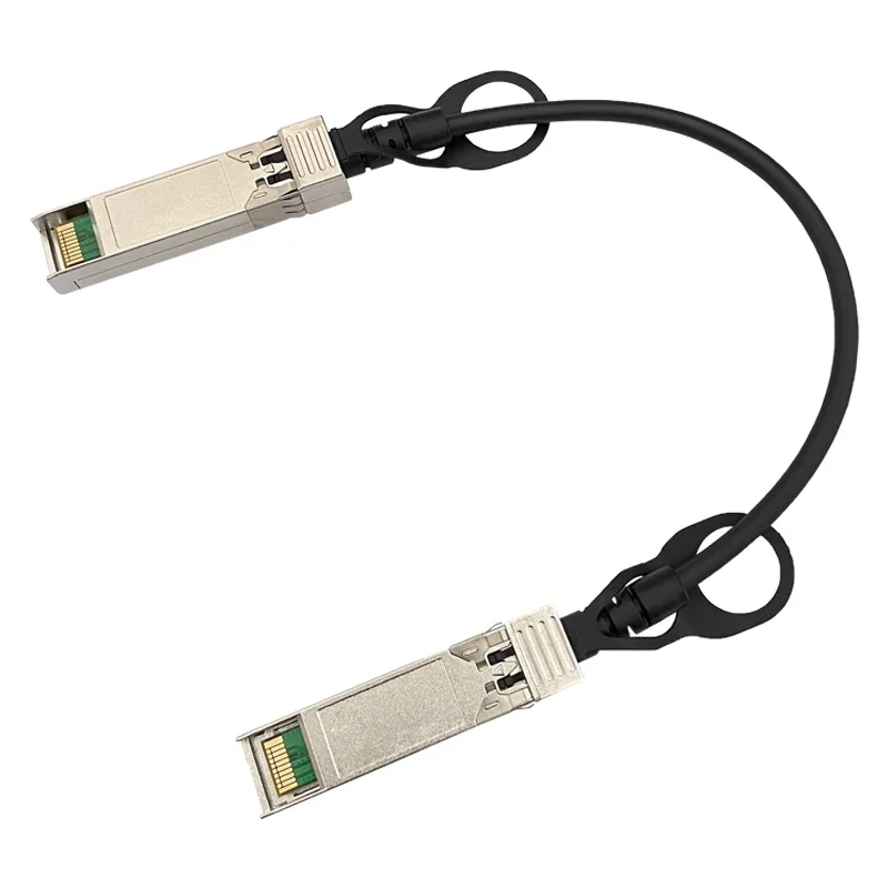 كابل 10G SFP DAC 20 سم، 0.5 م، 1 م، 2 م، 3 م كابلات توصيل نحاسية Twinax SFP+ DAC لمفتاح MikroTik، TP-Link، Netgear