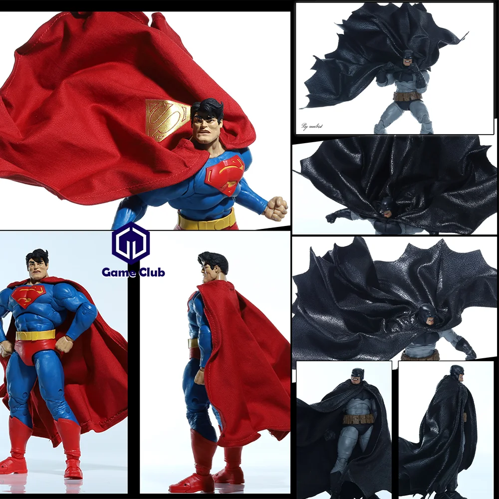 JLDZ Custom 1/12 Scale Male Dark Knight Returns Batman Superman Cloak Accessories Model For 6in Action Figures Body