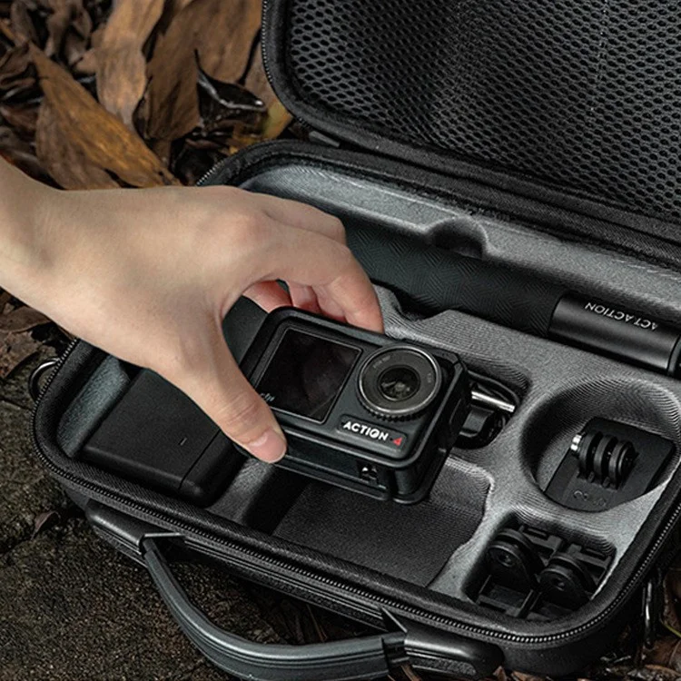 Custodia per il trasporto portatile custodia protettiva per fotocamera custodia da viaggio compatibile per DJI Action 3/Action 4 accessori per fotocamere