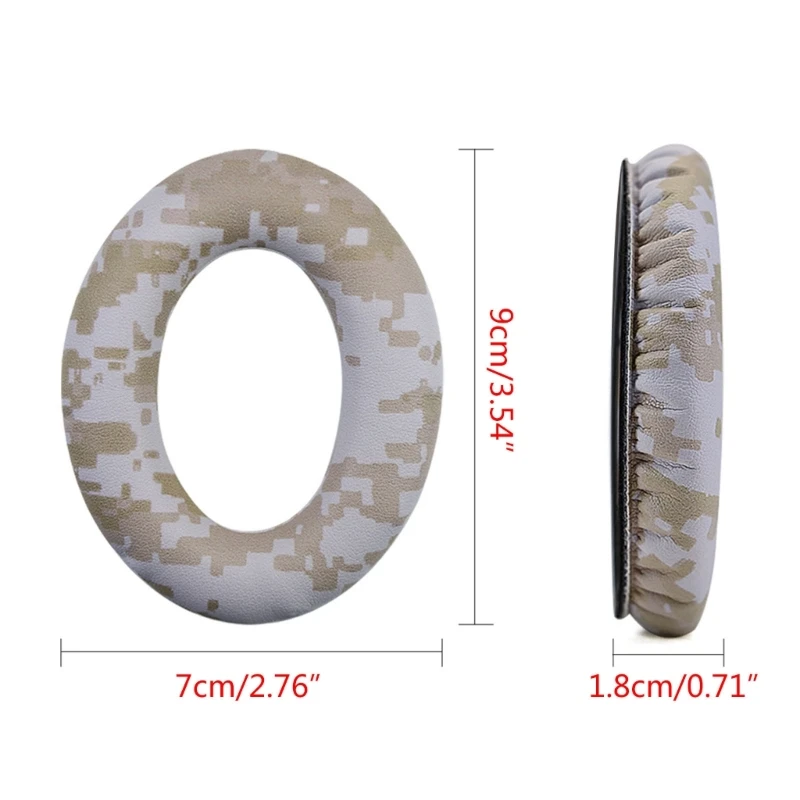 K1AA ソフトプロテインイヤーパッド交換用 QC45/QC15/QC25/QC35 オーバーイヤーヘッドフォンイヤーカップの快適性とノイズ分離性の向上