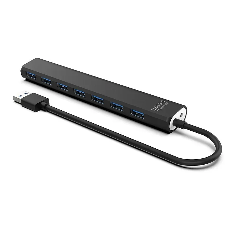 USB 3.0 7-port Hub Expander Adapter USB 3.0 Hub Multi USB Splitter 2.0 Hab 3 Hub 3.0 Multiple USB3.0 USB-Hub Card Reader for PC