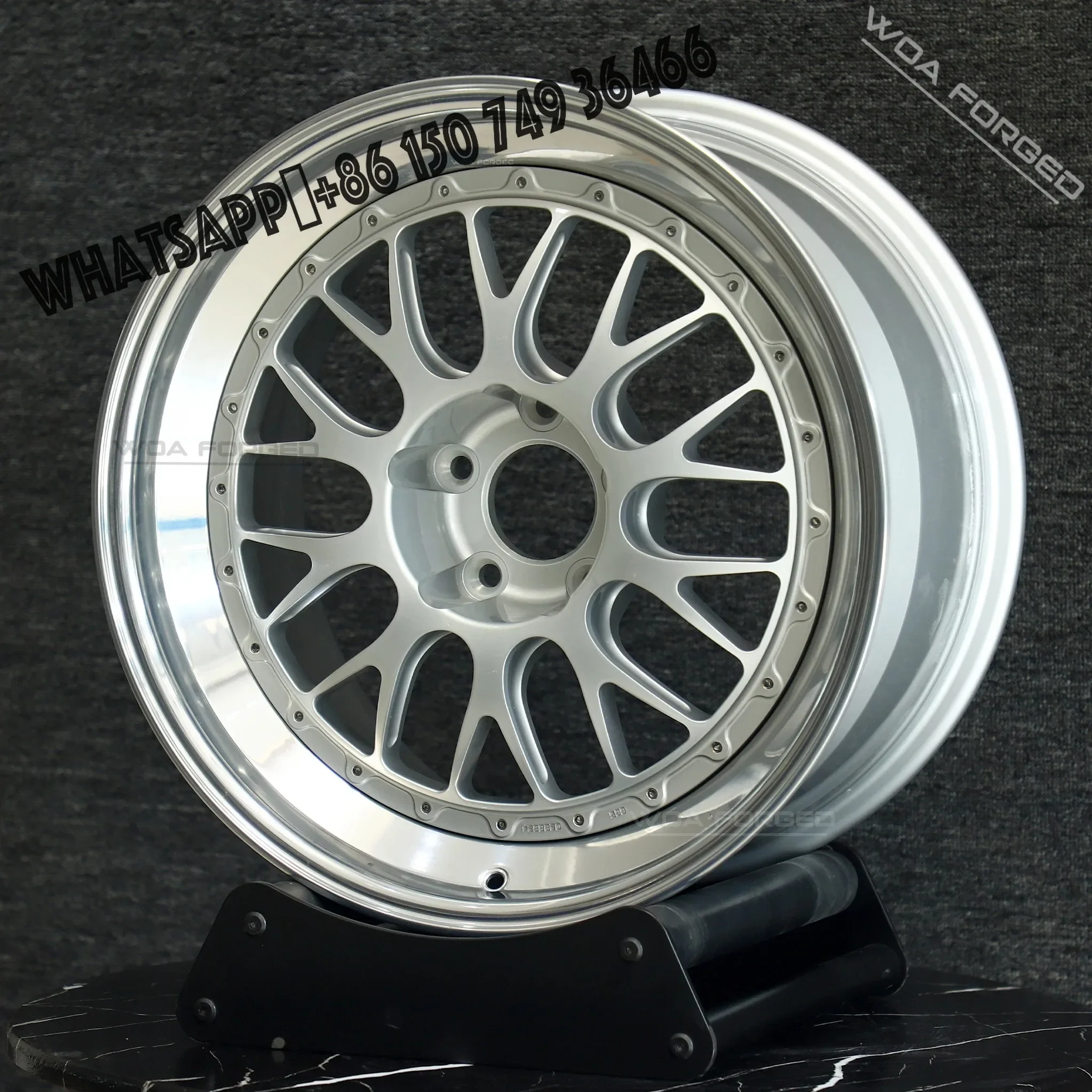

E88 E89 Three-piece Silver Deep Lip High Performance Passenger Car Wheel Sport Dish Alloy Forged Wheels Rims for BMW for AUDI