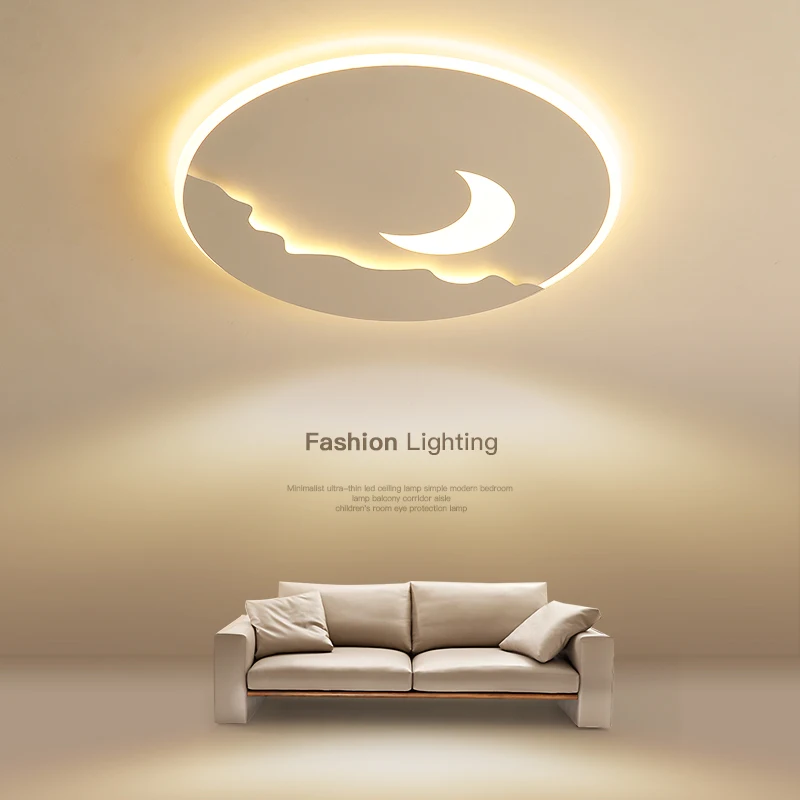 

Round Acrylic LED Ceiling Lamp For Bedroom Dining Room Foyer Studyroom Hotel Restaurant Living Room Coffee Bar Indoor Home Light