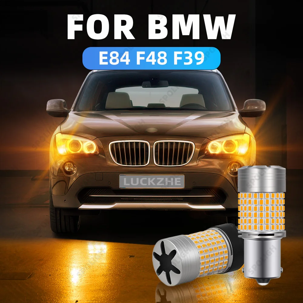 

LED Front Rear Turn Signal Lights Accessories Yellow Indicator Lamp Blinker Bulb For BMW X1 E84 F48 X2 F39 2009-2023 2015 2016