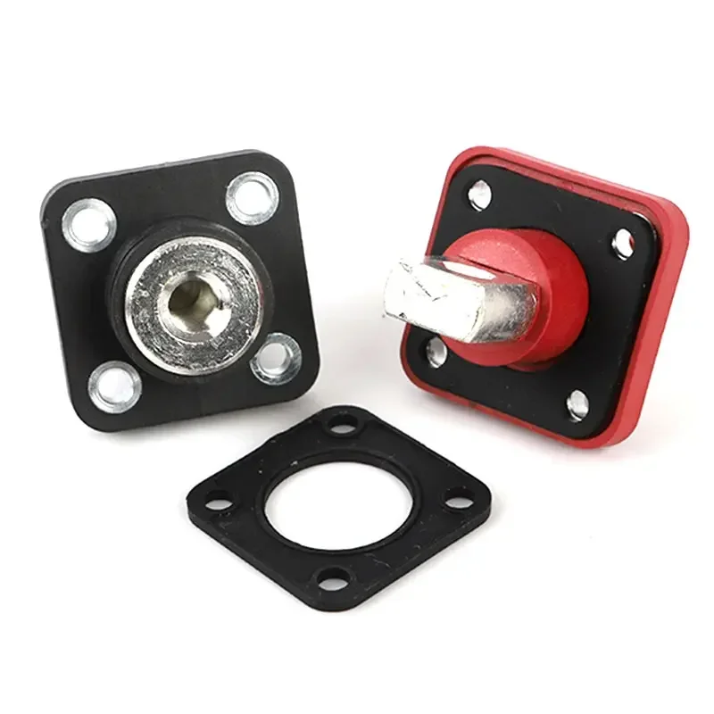 500A Lithium Battery Energy Storage Connector Terminal 120/200/300A Square Copper Wall Penetrating Screw Type Terminals Block