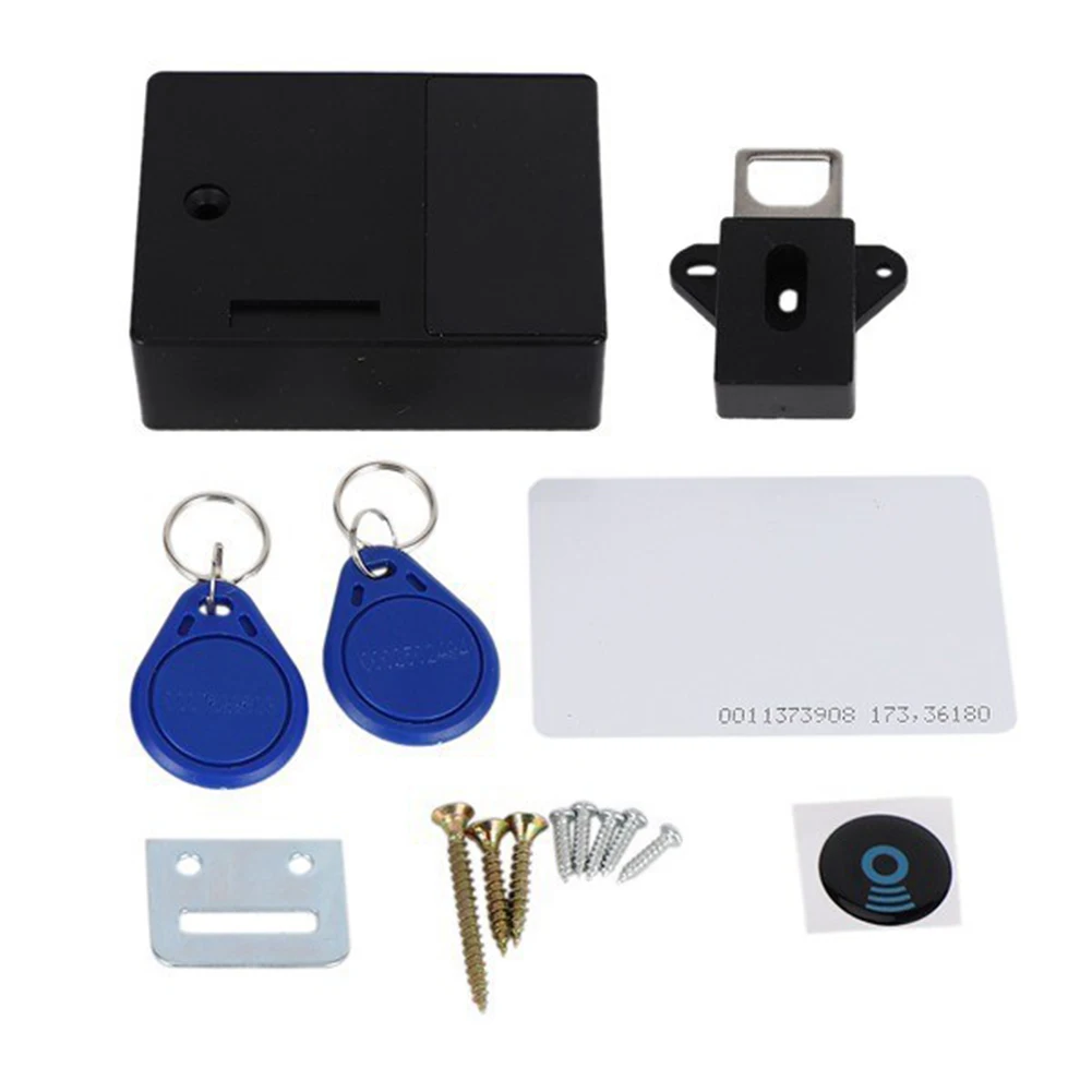 T3 Smart Door Lock Invisible RFID Free Opening IC Card Sensor Cabinet Lock Wardrobe Shoe Cabinet Drawer Furniture Door Locks