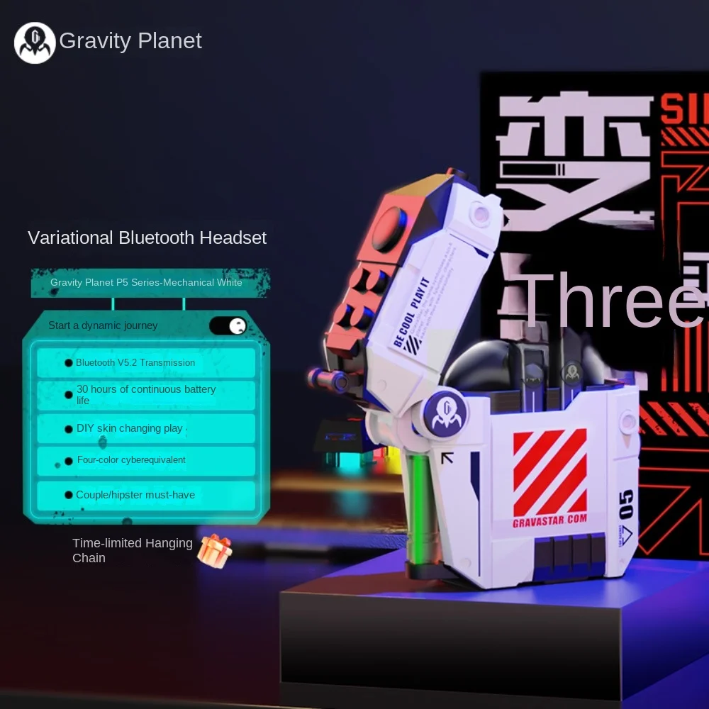 Наушники-вкладыши Gravastar P5 Беспроводные с функцией шумоподавления и поддержкой Bluetooth