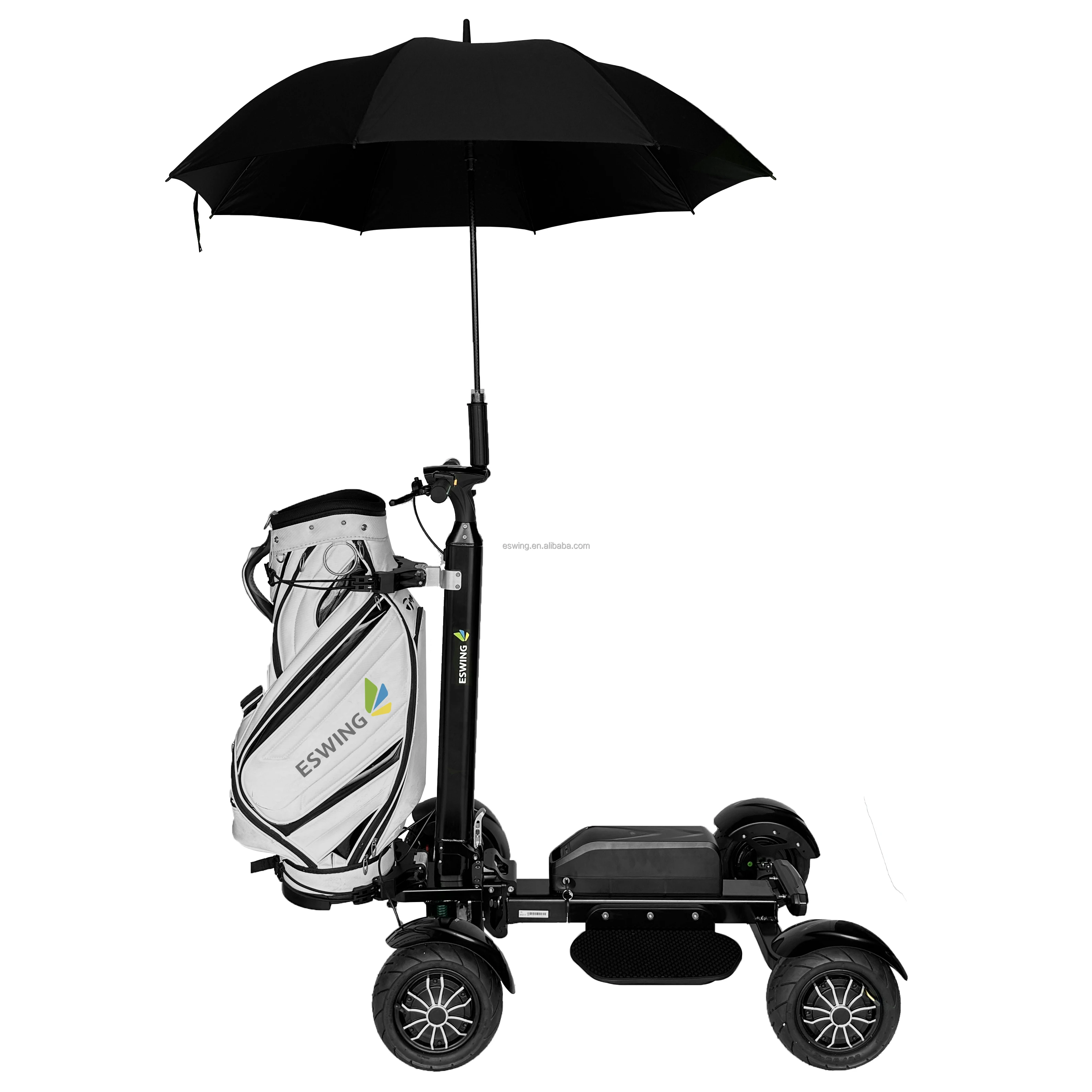 Mini Single Seat Electric Cart 4 Wheels 48V 2400W Aluminum Frame CE Certified 30-50km 18km/h Max Speed Adults