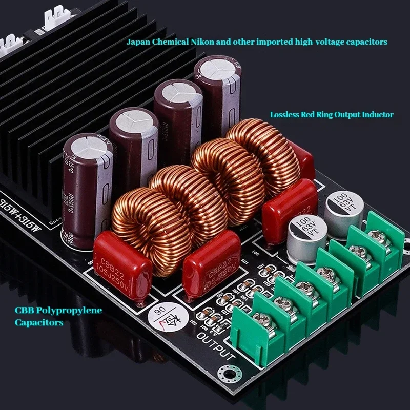 SAMP-100 TPA3255 2x300W 600W fever HIFI digital amplifier board high power 2 channels