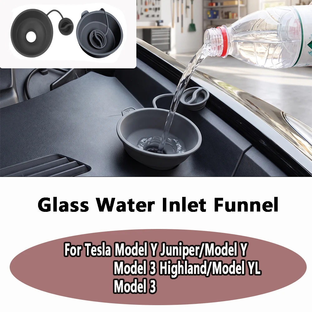 Bouchon de réservoir de liquide lave-glace en silicone pour Tesla Model 3 Highland/Model Y Juniper/Model 3