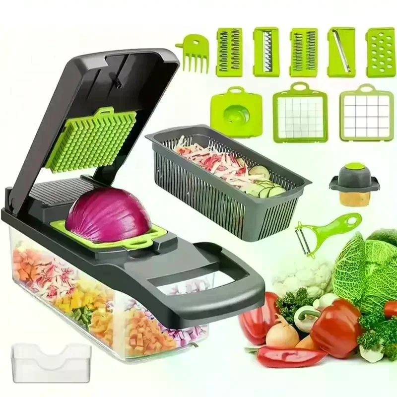 Meal Prep Egg - Многофункциональный измельчитель овощей 16-в-1: ручная овощерезка,