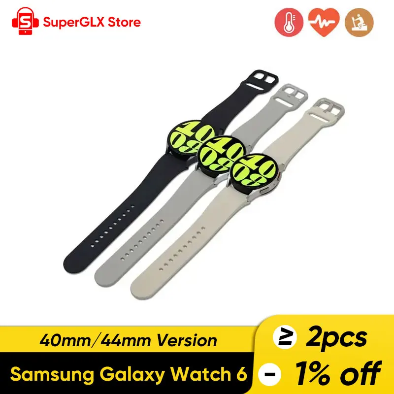 Samsung-reloj inteligente Galaxy 6, dispositivo de 40/44mm, Exynos W930, medición de la presión arterial, ECG, Fitness, para Galaxy S23 Ultra,