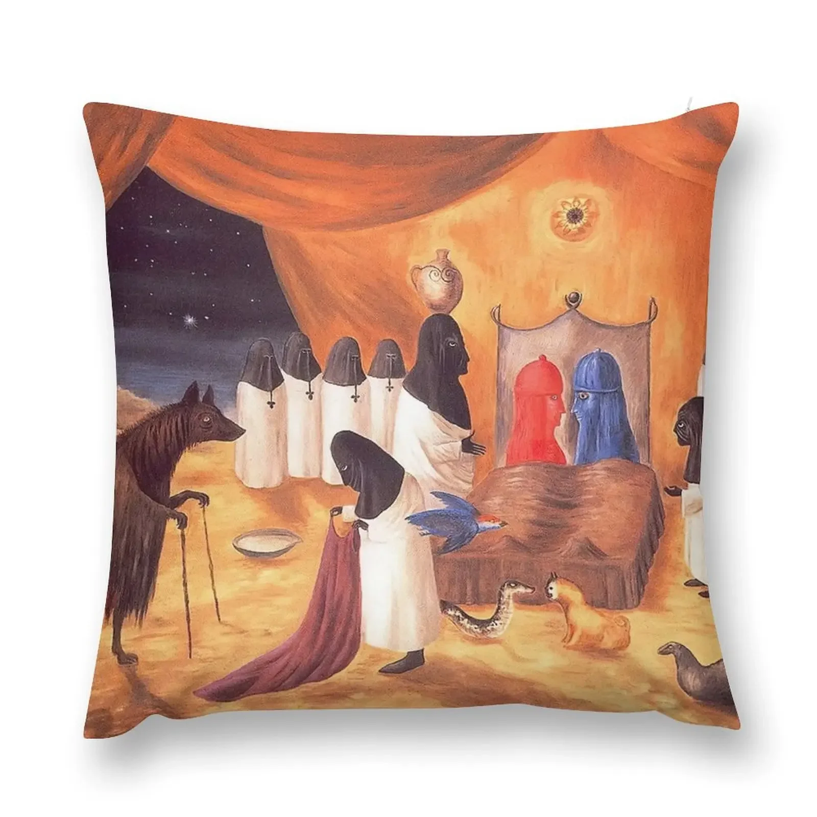 

leonora carrington artwork Throw Pillow Pillowcase Cushion Cushion Cover Set pillow