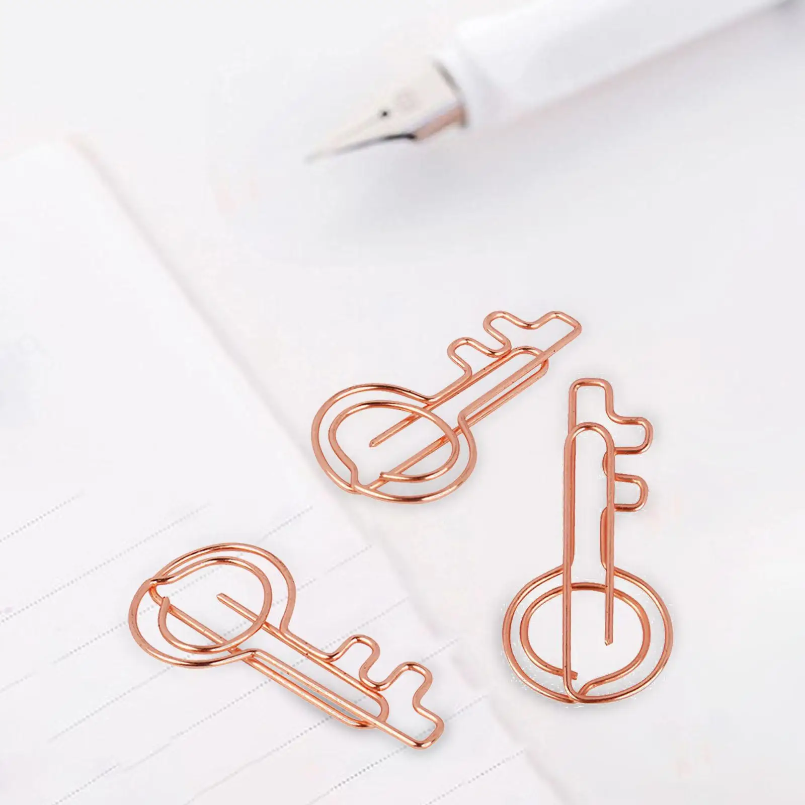 مشابك ورقية لمفتاح الكرتون ، إبداعية للمفكرة المحمولة ، إكسسوارات المكتب ، بطاقة دعوة الحزب ، 3x10x