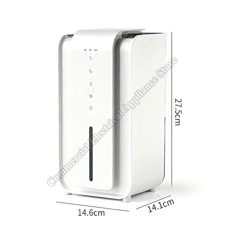 Dehumidifier Compact Portable for Home Low Noise Quick Auto‑Shutoff Moisture Absorber for Bedroom Office Dry Air Dryer