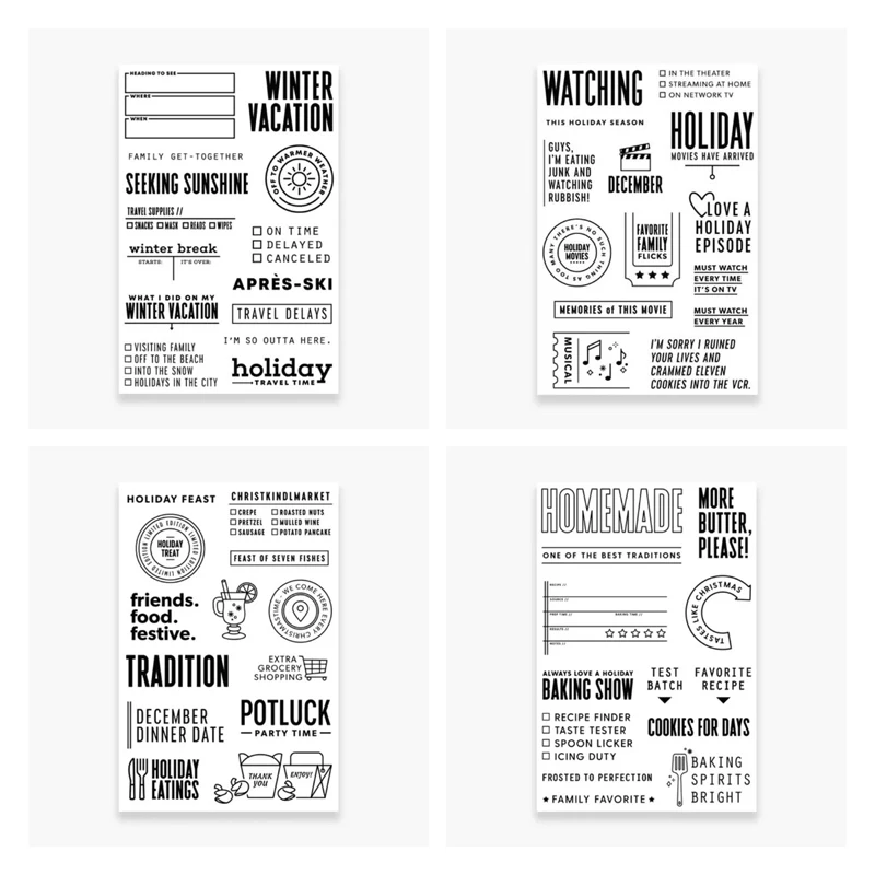 Kljuyp Engels Woorden Clear Stamps 2022 Plakboek Craft Clear Stempel Scrapbooking