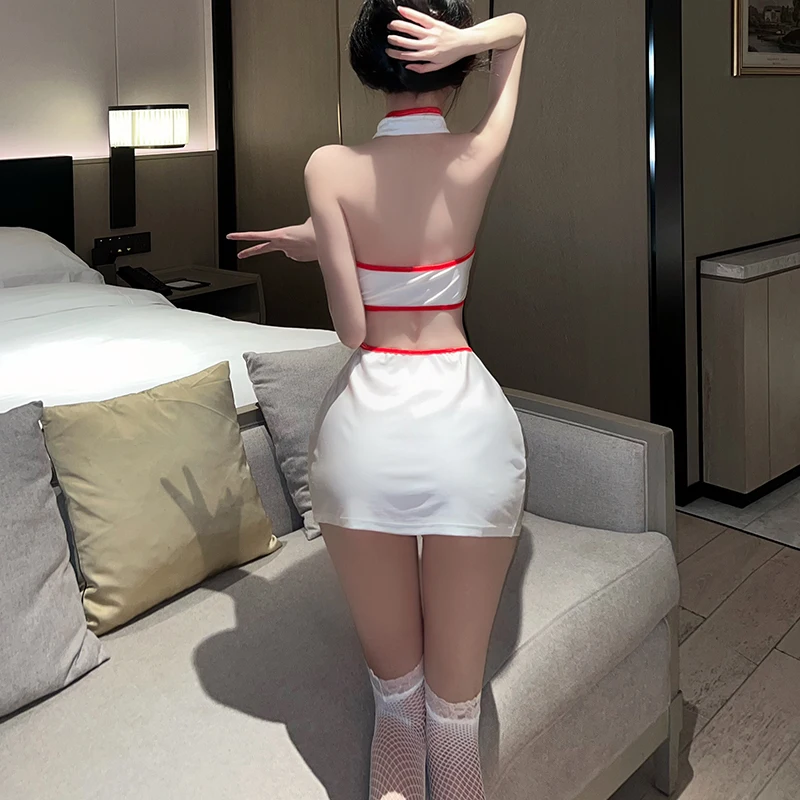 ملابس داخلية مثيرة للنساء ملابس داخلية مثيرة دمية أطفال ملابس داخلية مثيرة فستان خادمة ممرضة زي تنكري ملابس داخلية على شكل قطة لعب الأدوار