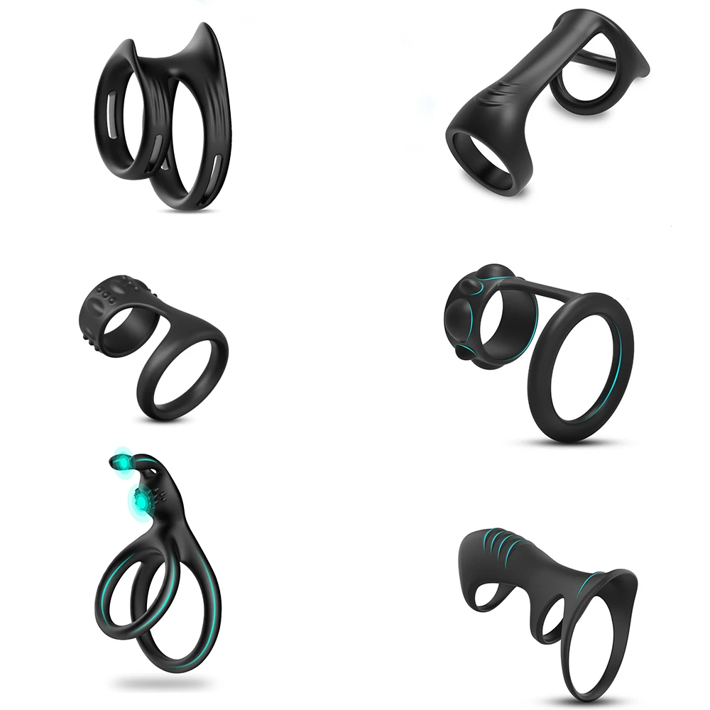 Soft Silicone Penis Ring for Men Ejaculation Delay Male Cock Ring Erection Masturbation Goods for Men Adult Goods for 18+