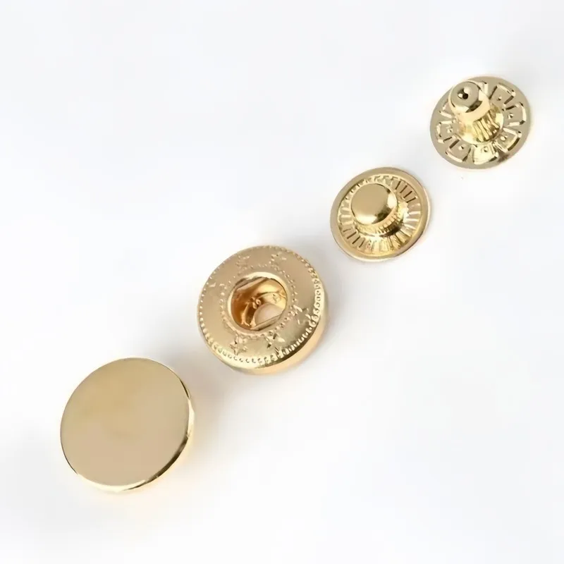 

32 шт., 0,49 дюйма, золотые металлические защелки без заусенцев, гладкие на ощупь изысканные застежки для плащ, рубашек, сумок