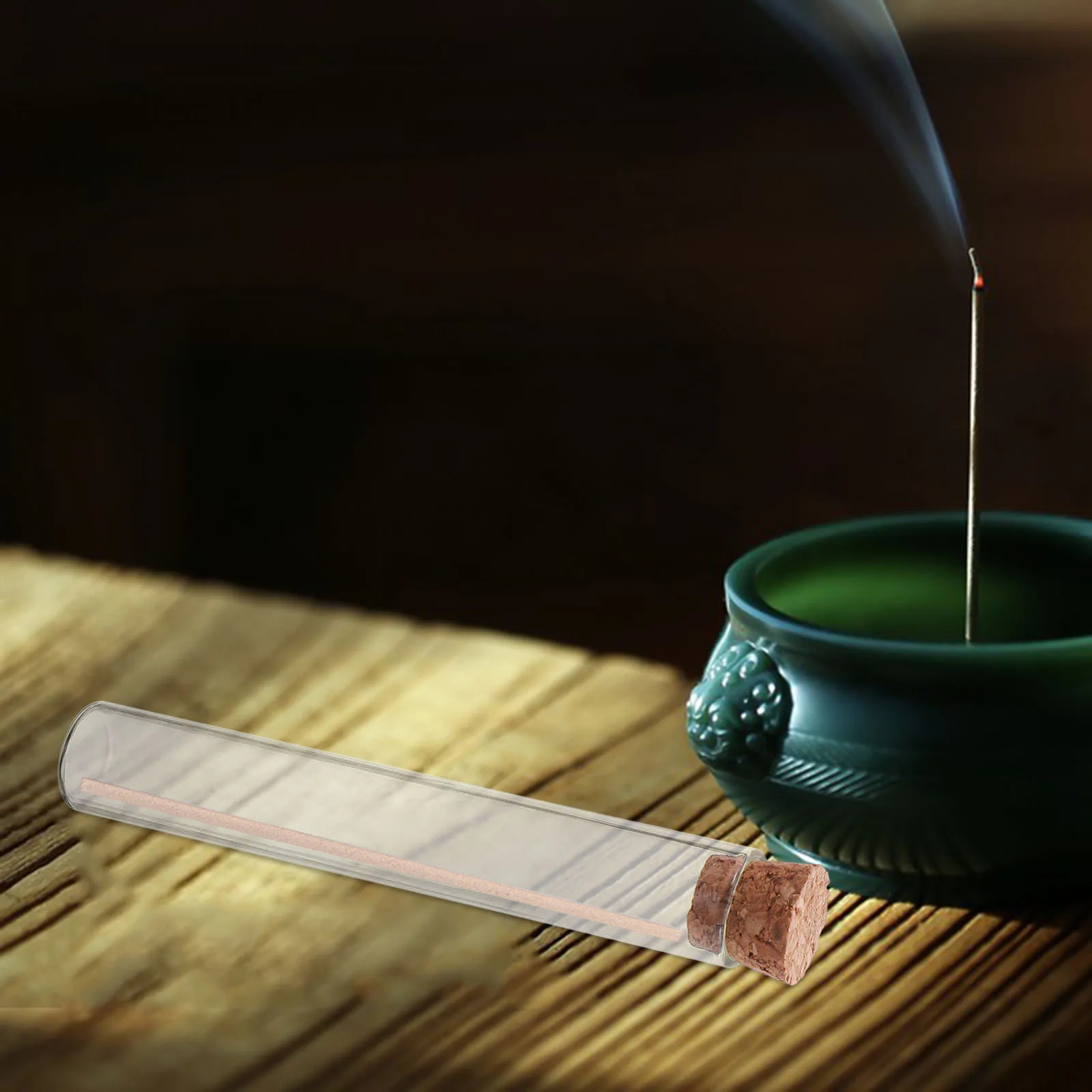 

40 Pcs Flat Bottom Test Tube Containers Glass Tubes Cylinder Vials Empty with Cork