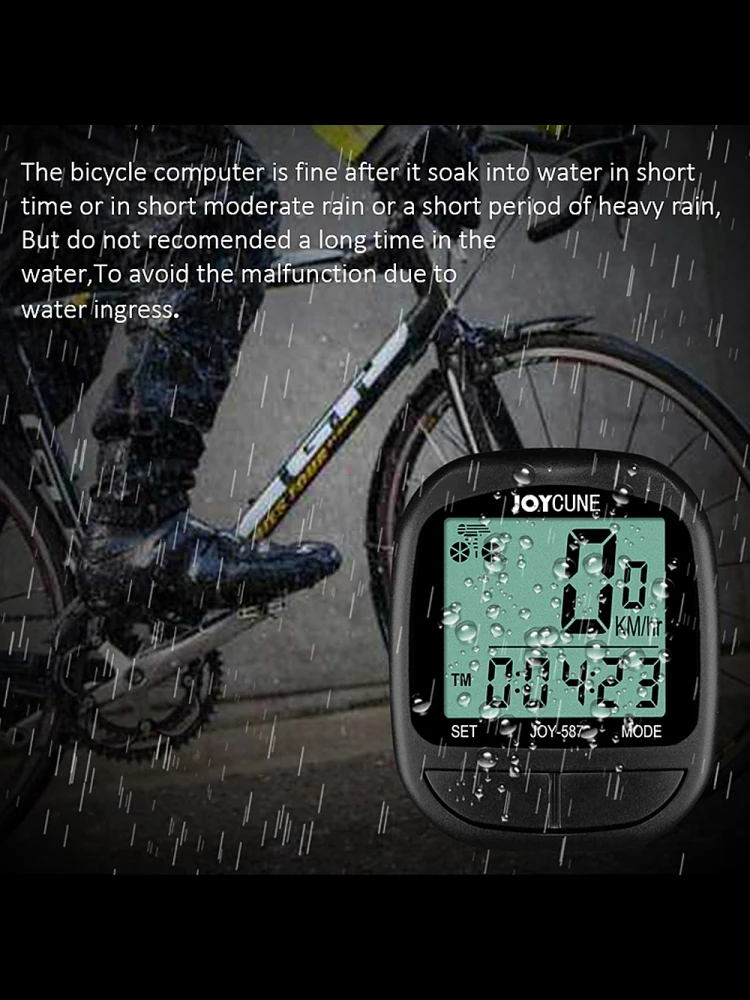 AliExpress NONE Bike Computer  Waterproof Wired Speedometer and Odometer Stopwatch Cycle Bike Computer with LED Display for Outdoor Cycle