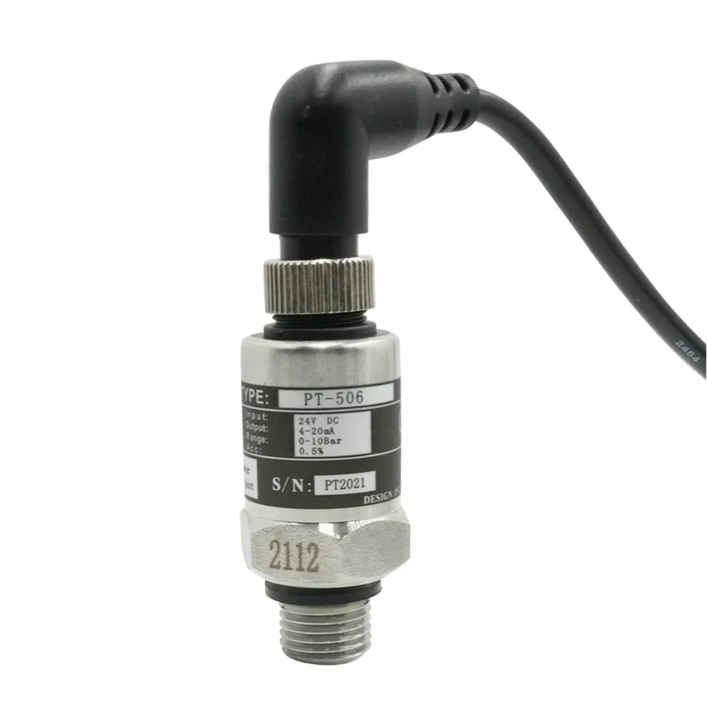 Transmisor de presión Transductor de presión IP68 Sensor de presión hidráulica de gas y agua con cable de 2 m para bomba de agua Aire acondicionado