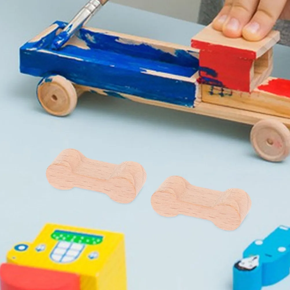 

20 шт. деревянных соединителей для железнодорожных путей в форме собачьих косточек, прочные железнодорожные зажимы для детских DIY-моделей, имитационные адаптеры