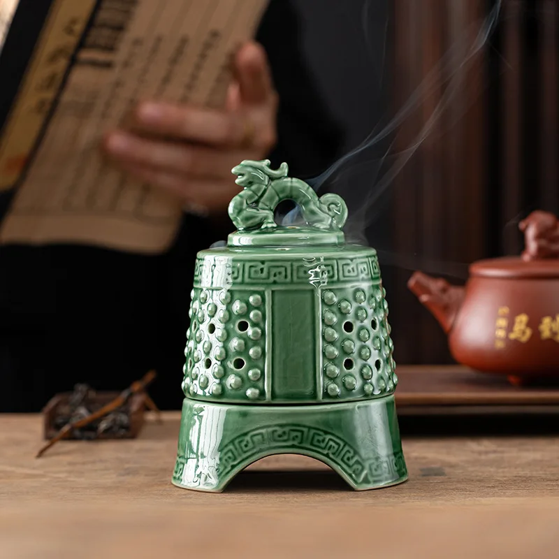 Merchandise Incense Burner Celadon Tenglong Chime Antique Aromatherapy Buddha Bell Incense Burner