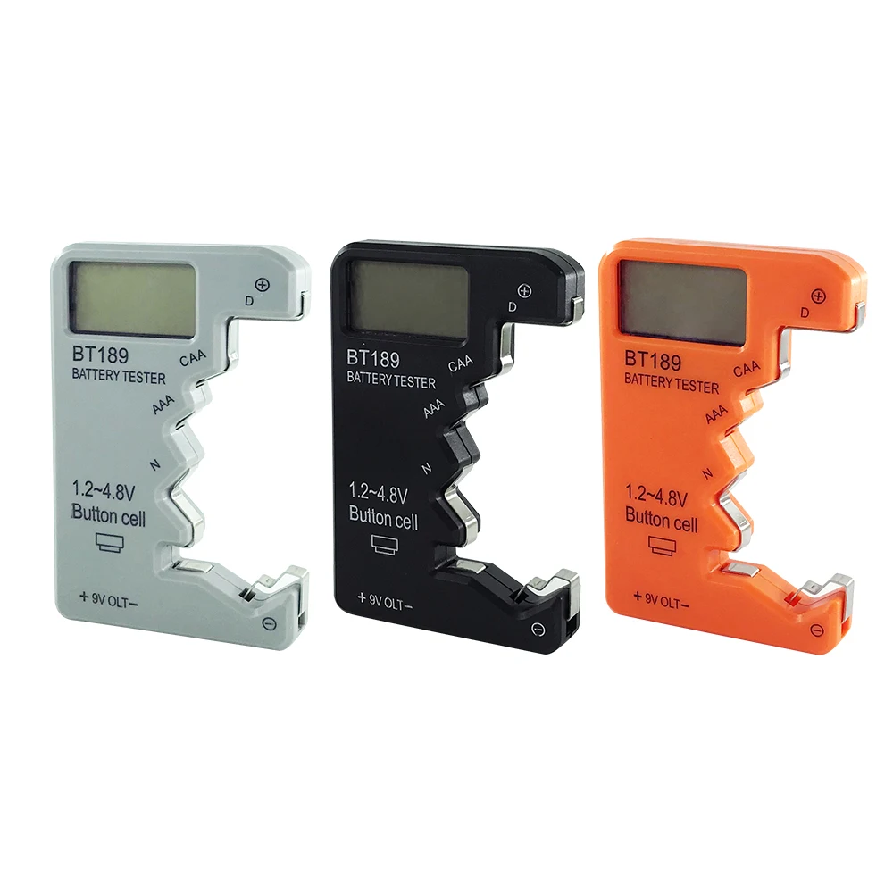New Digital Battery Tester LCD Display AA/AAA/9V/1.5V Button Cell Battery Capacity Check Detector Capacitance Diagnostic Tool