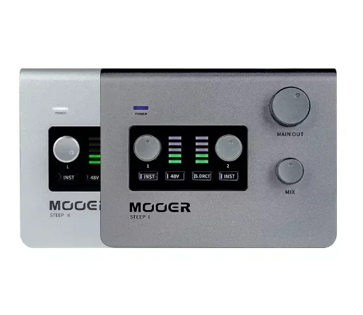 

Mooer STEEP I 2 in 2 out audio interface support MIDI input and output for musicians producers mobile recording Sound Card