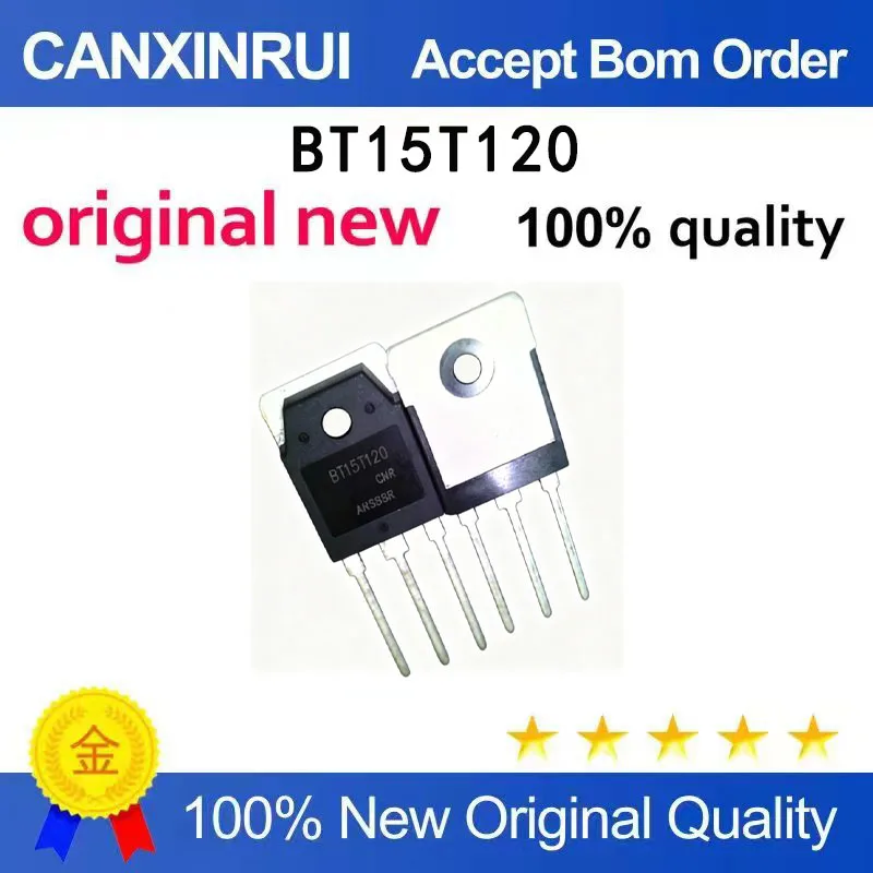 

(5-100 PCS) BT15T120 original brand new spot IGBT single tube induction cooker power tube BT15T TO-3P